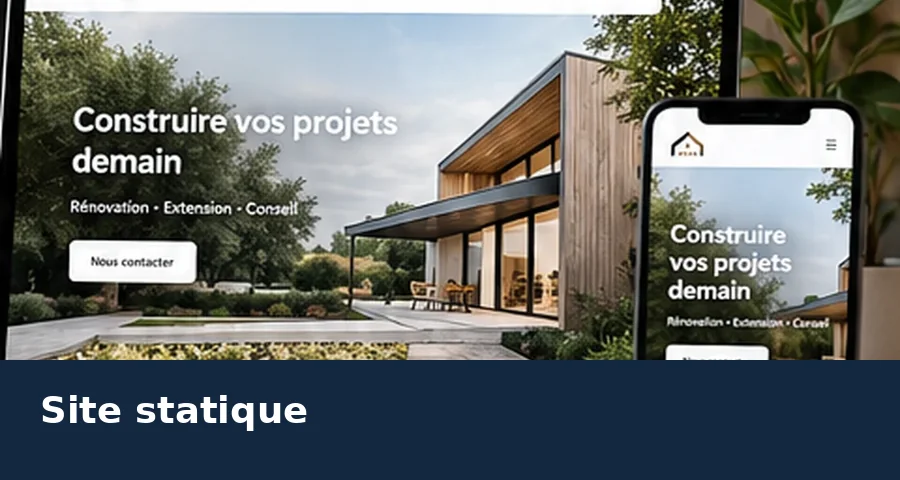 Illustration originale : Site statique ou WordPress pour un artisan ?